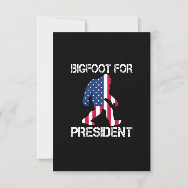 Bigfoot für Präsident Funny Bigfoot (Vorderseite)