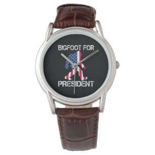 Bigfoot für Präsident Funny Bigfoot Armbanduhr