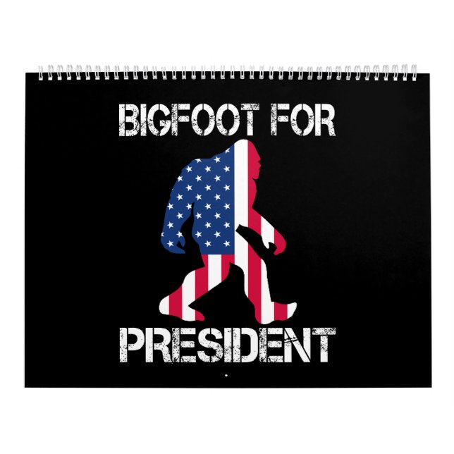 Bigfoot für Präsident Funny Bigfoot Kalender (Titelbild)