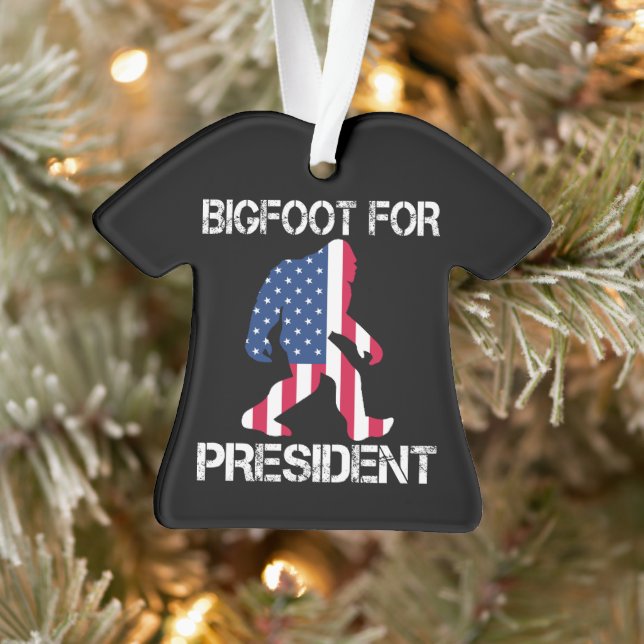 Bigfoot für Präsident Funny Bigfoot Ornament (Baum)