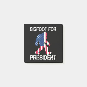 Bigfoot für Präsident Funny Bigfoot Post-it Klebezettel