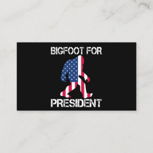 Bigfoot für Präsident Funny Bigfoot Treuekarte