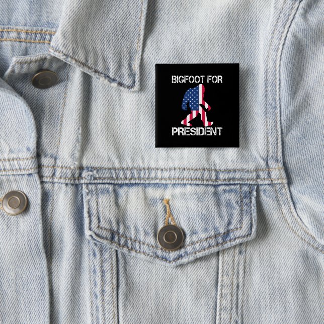 Bigfoot Für Präsident Lustiger Bigfoot Button (Beispiel)