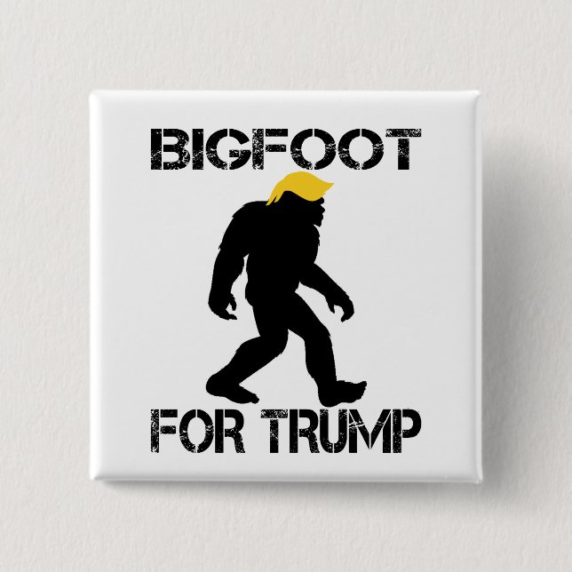 Bigfoot für Trump-Wahlen 2024 Button (Vorderseite)