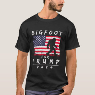 Bigfoot für Trump wählen Trump 2024 Funny Sasquatc T-Shirt