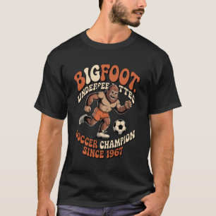 Bigfoot Fußball Legende T-Shirt   Lustiges Sasquat