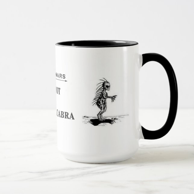 "Bigfoot gegen ELChupacabra" Tasse (Rechts)
