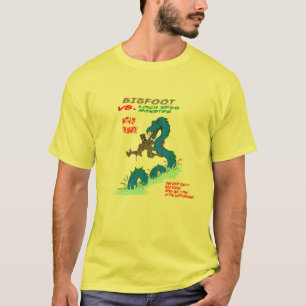 Bigfoot GEGEN Loch- Nessmonster T-Shirt