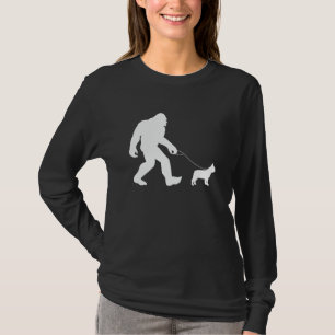 Bigfoot gehender Französische Bulldogge T-Shirt