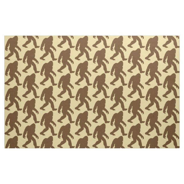 Bigfoot Gemustert Beige Stoff (Fat Quarter (45,7 x 55,9 cm))