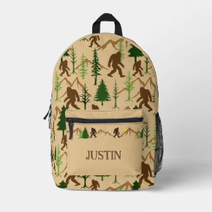 Bigfoot Gemustert Sasquatch Bedruckter Rucksack