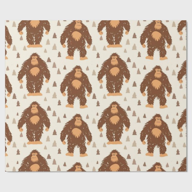 Bigfoot  geschenkpapier (Flach)