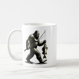 Bigfoot Glasaugenbarsch Jagd Angler Sasquatch Glas Kaffeetasse