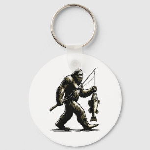 Bigfoot-Glasaugenbarsch-Jäger Sasquatch-Glasaugenb Schlüsselanhänger