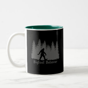 Bigfoot Gläubige Baumlinie Zweifarbige Tasse