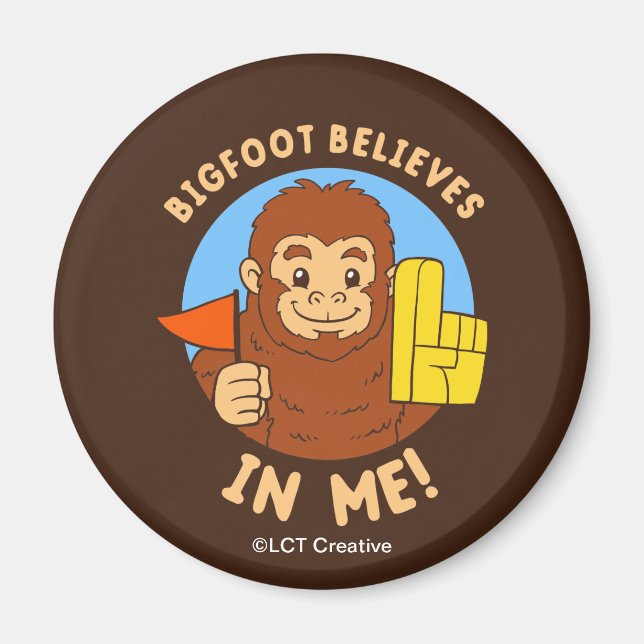 Bigfoot glaubt an mich magnet (Vorne)