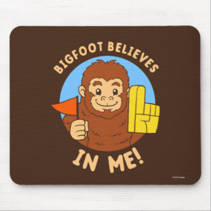Bigfoot glaubt an mich mousepad