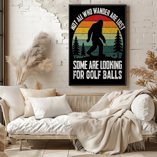 Bigfoot Golf Ball Hunter Poster (Von Creator hochgeladen)