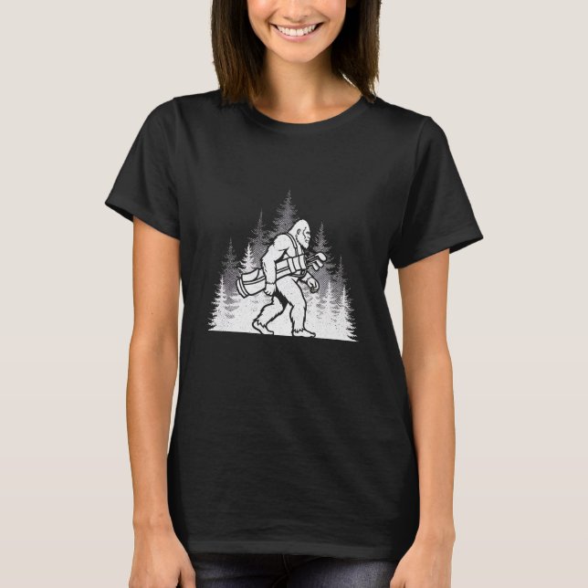 Bigfoot-Golf-Grafik T-Shirt (Vorderseite)
