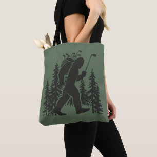 Bigfoot Golfer Baum Lustiger Sasquatch Golf Golfen