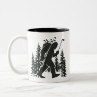 Bigfoot Golfer Baum Lustiger Sasquatch Golf Golfen