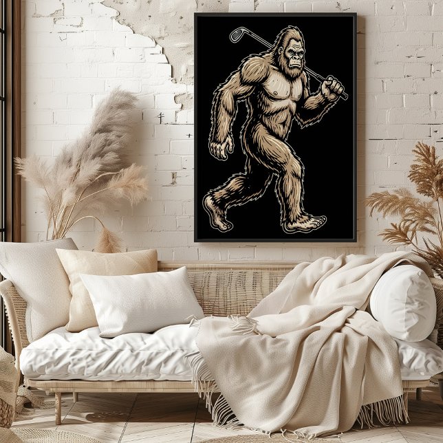 Bigfoot Golfer Stride Poster (Von Creator hochgeladen)