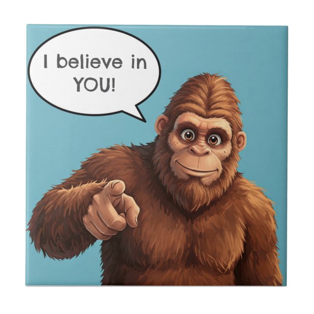 Bigfoot Got den Rücken Fliese (Vorderseite)