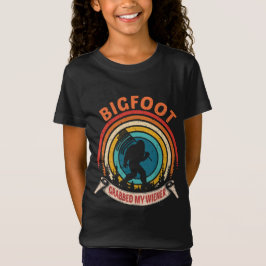 Bigfoot Grabbed Meine Dackel Retro Graphic USA Fla T-Shirt