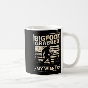 Bigfoot Grabbed Meine Dackel Usa Flag Funny Sasqua Kaffeetasse