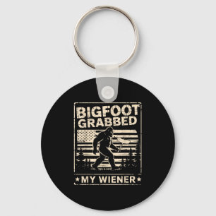 Bigfoot Grabbed Meine Dackel Usa Flag Funny Sasqua Schlüsselanhänger