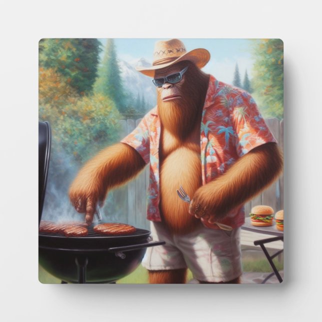 Bigfoot Grilling Burgers Fotoplatte (Vorderseite)