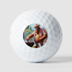 Bigfoot Grilling Burgers Golfball