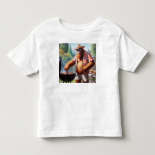 Bigfoot Grilling Burgers Kleinkind T-shirt