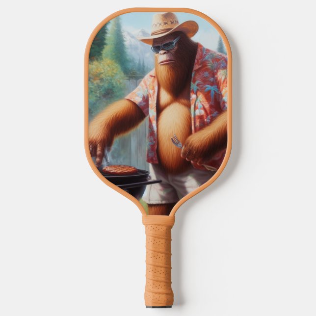 Bigfoot Grilling Burgers Pickleball Schläger (Vorderseite)