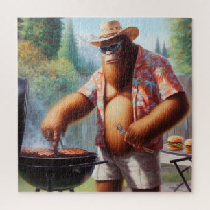 Bigfoot Grilling Burgers Puzzle