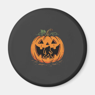 Bigfoot Halloween-Kürbis-Silhouette-Design_1 Magnet