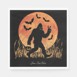 Bigfoot Halloween Serviette
