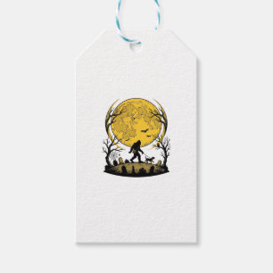 Bigfoot Halloween-Shirt Vollmond-Hunde-Spaziergang Geschenkanhänger