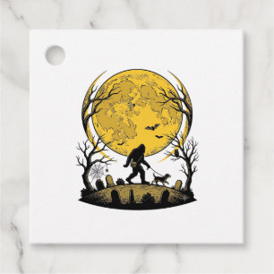 Bigfoot-Halloween-Shirt Vollmond-Hunde-Spaziergang Geschenkanhänger