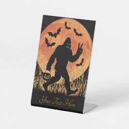 Bigfoot Halloween Sockelschild