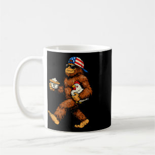 Bigfoot hält Pi Math Huhn Lustiger Pi-Tag Lehren Kaffeetasse