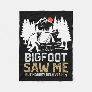 Bigfoot hat mich gesehen, aber niemand glaubt ihm fleecedecke