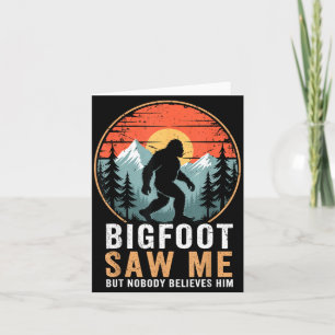 Bigfoot hat mich gesehen, aber niemand glaubt ihm karte