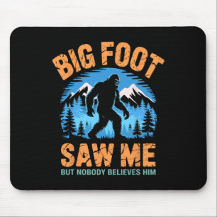 Bigfoot hat mich lustig gesehen Sasquatch Retro Bi Mousepad