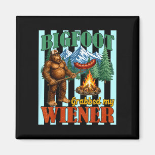 Bigfoot hat Wiener gepackt lustiger Sasquatch-Witz Magnet