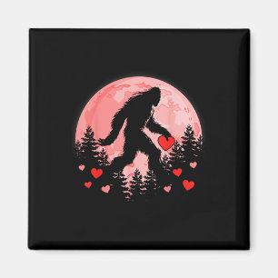 Bigfoot Heart Valentinstag Boys Mens Liebe Funny Magnet