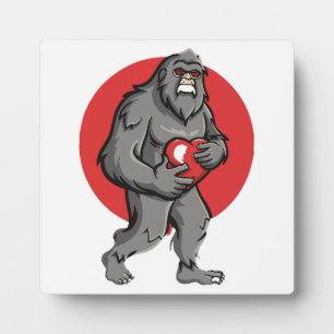 Bigfoot Herz Valentinstag Fotoplatte