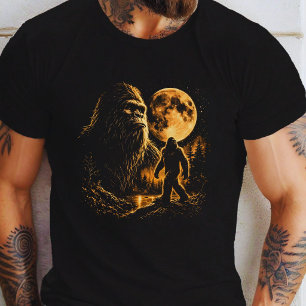 Bigfoot Heult zum Mond Vintage 90er Retro T-Shirt