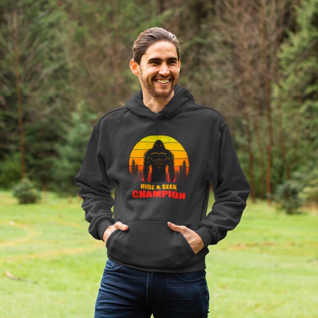 Bigfoot Hide und suchen Champion Funny Gift Hoodie (Von Creator hochgeladen)