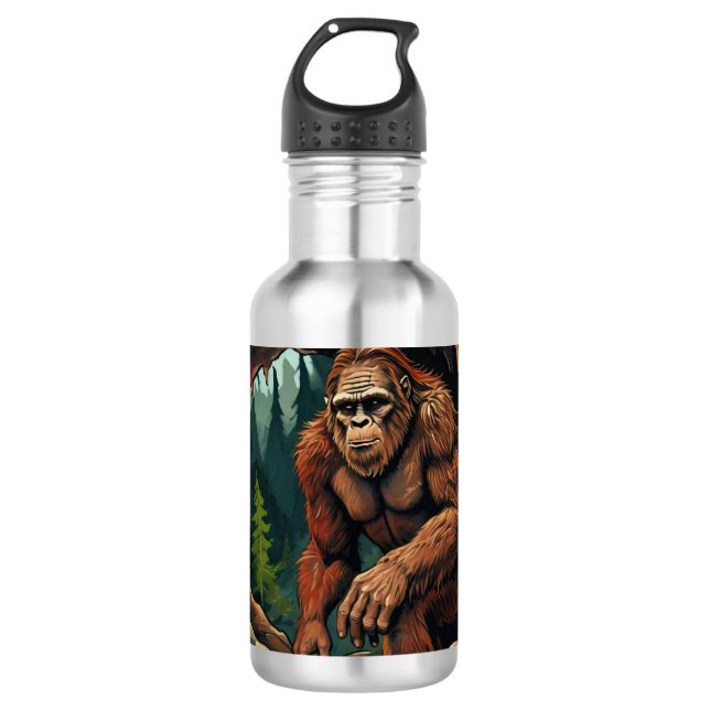 Bigfoot Höhle Edelstahlflasche (Vorderseite)